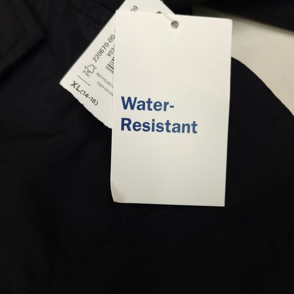 Old Navy Boys XL 14-16 Water-Resistant Black Jacket Zip & Button Front Pockets - Picture 6 of 11